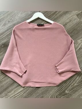 FEMME by Design Bat Wing Sweater | XS | Rose Pink